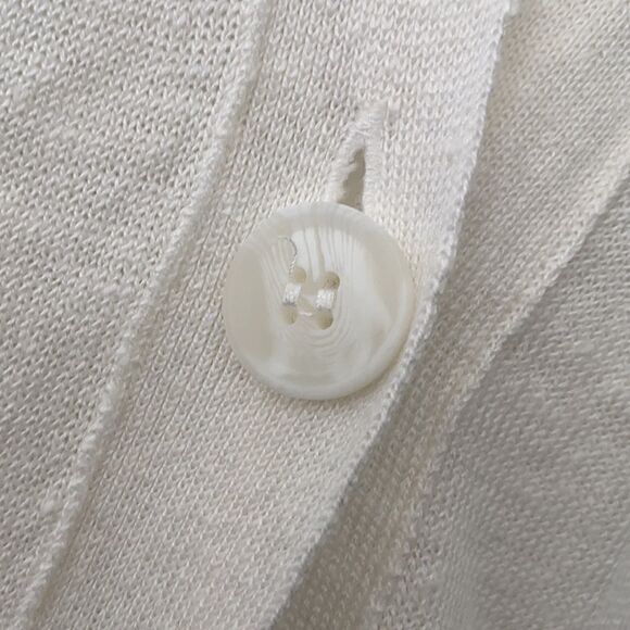 360 Long Cardigan linen Italian Yarn Sweater M - Picture 6 of 9